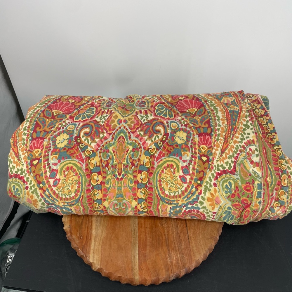 Pottery Barn Rosalie Paisley F/Q Duvet & 4 Euro Shams